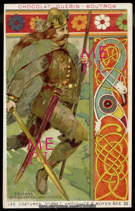 : Costume - Men - Teuton - 6th century : Costume - Men - Teuton - 6th century