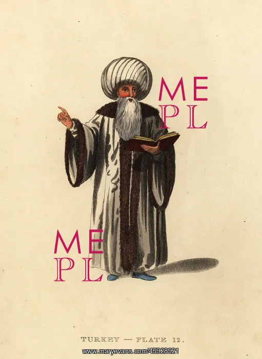 : Costume of a Mufti or religious chief : Costume of a Mufti or religious chief