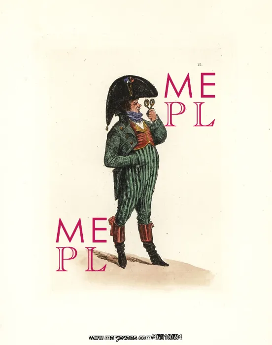: Costume of Pouraille, master of Paris : Costume of Pouraille, master of Paris