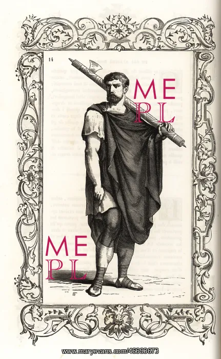 : Costume of a Roman lictor : Costume of a Roman lictor