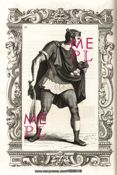 : Costume of a Roman slinger : Costume of a Roman slinger