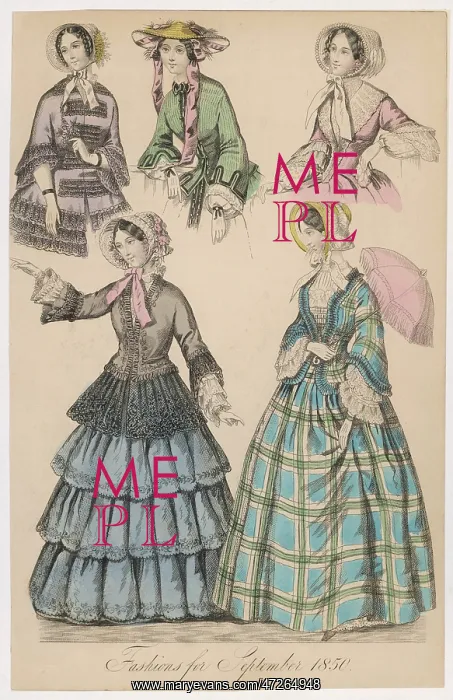 : Costume September 1850 : Costume September 1850