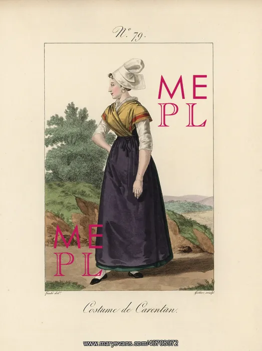 : Costume of a servant of Carentan The papillon : Costume of a servant of Carentan The papillon