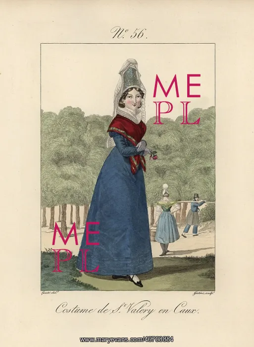 : Costume of St Valery en Caux : Costume of St Valery en Caux