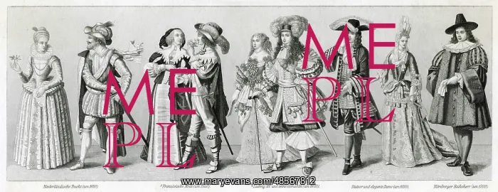 : Costume styles, 17th century : Costume styles, 17th century