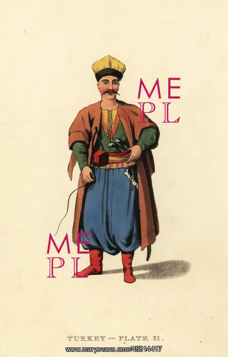 : Costume of a Tartar or Tatar man : Costume of a Tartar or Tatar man