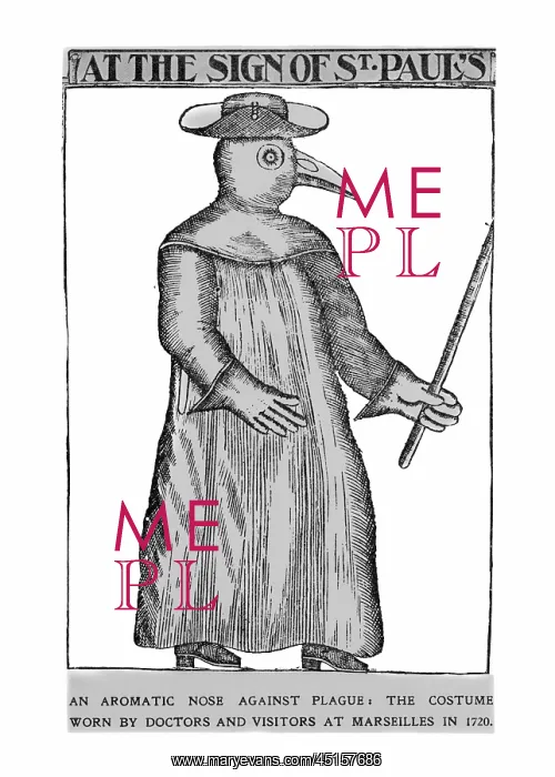 : Costume Worn by Doctors Treating the Plague a : Costume Worn by Doctors Treating the Plague a