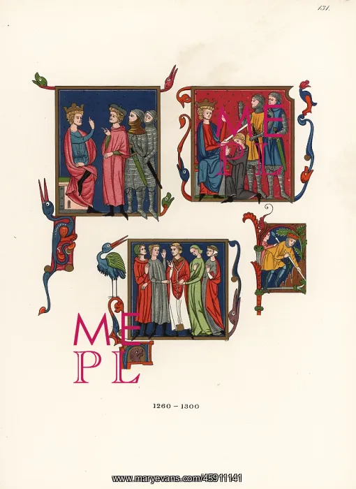 : Costumes of the 13th century : Costumes of the 13th century