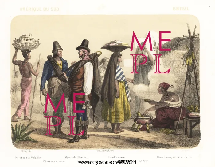 : Costumes of Brazil, 1858 : Costumes of Brazil, 1858