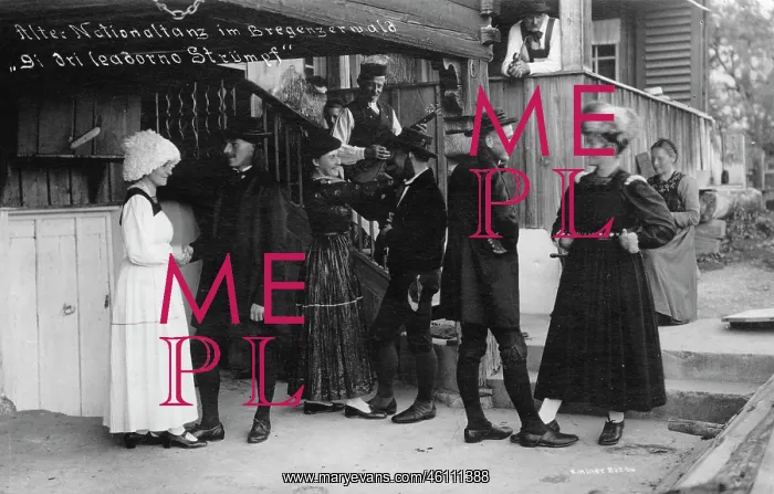 : Costumes from the Bregenzerwald - Postcard : Costumes from the Bregenzerwald - Postcard