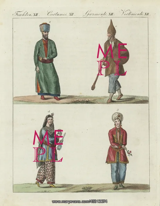 : Costumes of Kurds and Persians : Costumes of Kurds and Persians