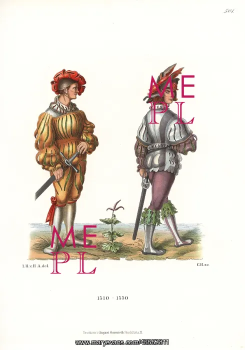 : Costumes of Landsknechte or German mercenaries : Costumes of Landsknechte or German mercenaries