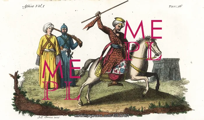 : Costumes of the Mamluks of Egypt, cavalry : Costumes of the Mamluks of Egypt, cavalry