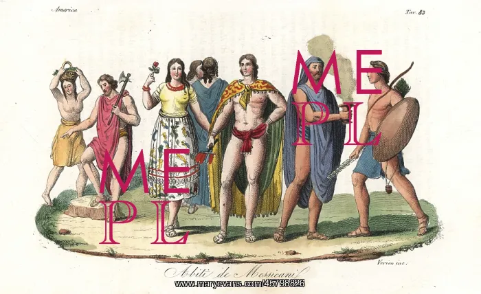 : Costumes of the native Mexicans and Aztecs : Costumes of the native Mexicans and Aztecs