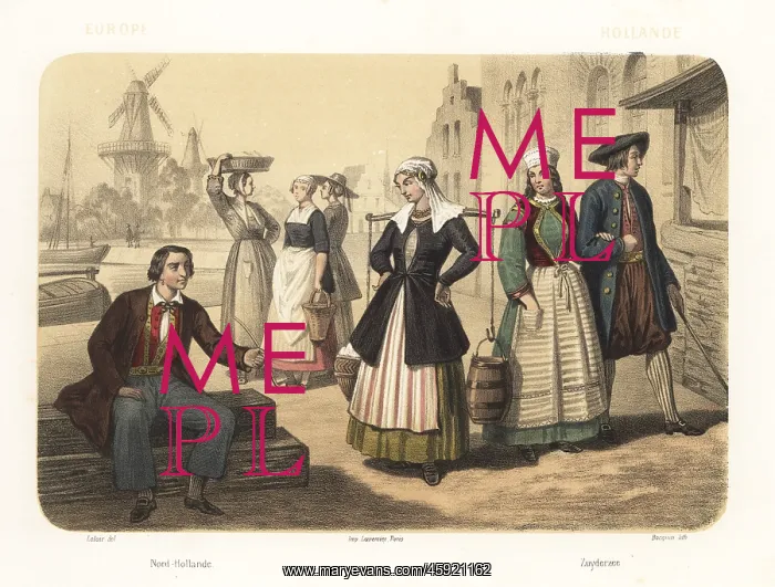 : Costumes of the Netherlands, 1858 : Costumes of the Netherlands, 1858