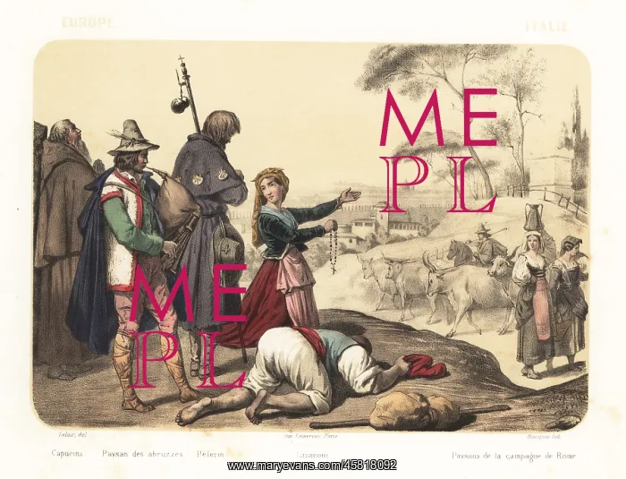  : Costumes of the people of Italy, 1858