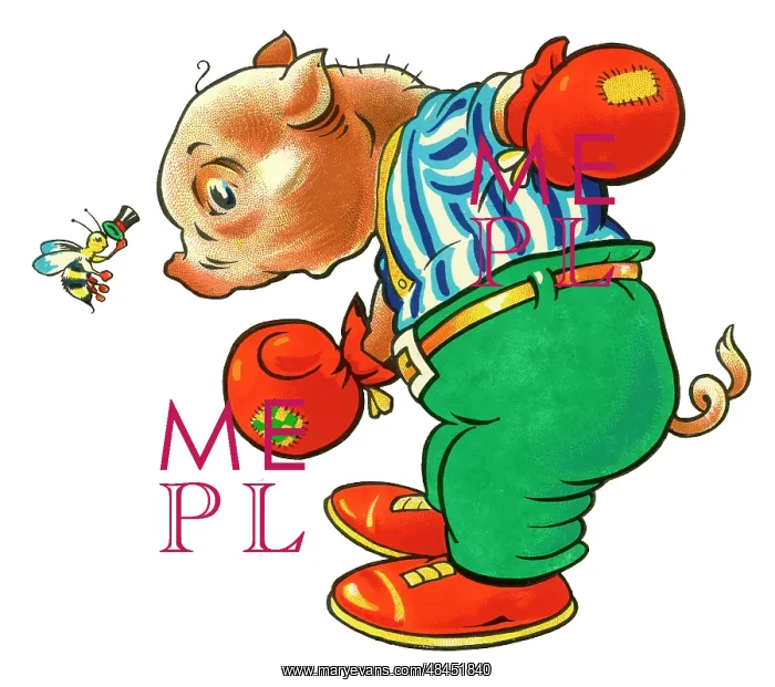  : Cot header design, Boxer Pig and Wasp