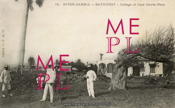 : Cottage, Cape Saint Mary, Bathurst, Gambia, West Africa : Cottage, Cape Saint Mary, Bathurst, Gambia, West Africa