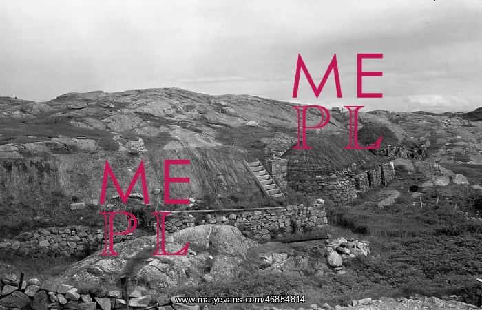  : Cottages in a bleak Scottish landscape