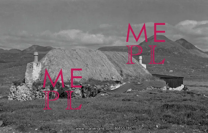  : Cottages in a bleak Scottish landscape