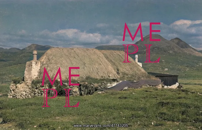  : Cottages in a bleak Scottish landscape