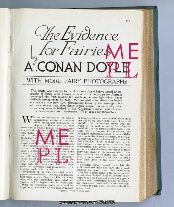 : Cottingley fairies article, Conan Doyle in The Strand : Cottingley fairies article, Conan Doyle in The Strand