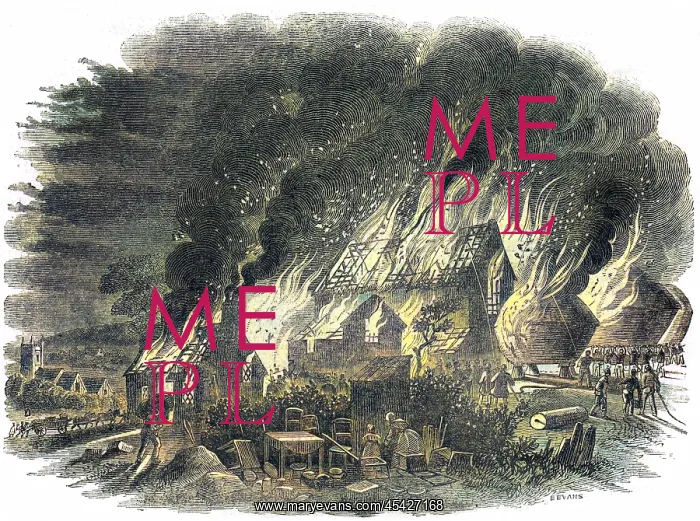 : Cottle's Farm set ablaze : Cottle's Farm set ablaze