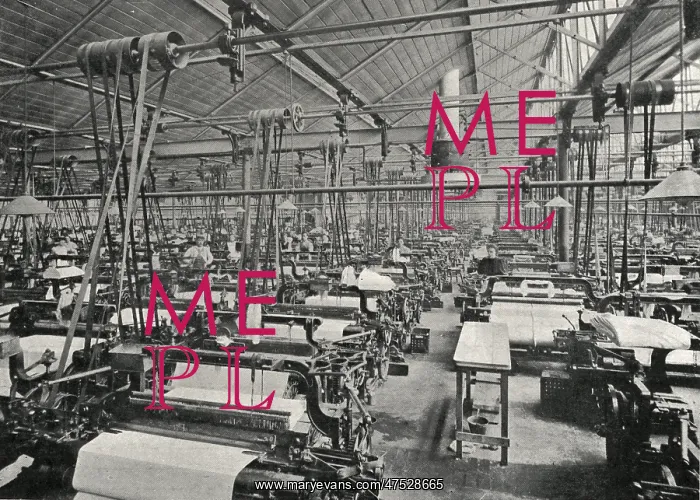 : Cotton weaving shed, Preston, Lancashire : Cotton weaving shed, Preston, Lancashire