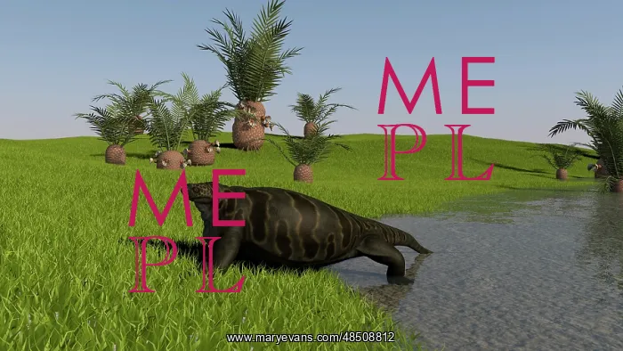  : Cotylorhynchus on the shore
