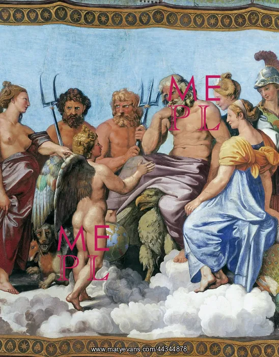 : The Council of the Gods (detail), by Raphael : The Council of the Gods (detail), by Raphael