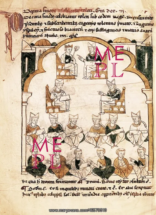 : Council of Toledo (6th-7th c.). Illustration : Council of Toledo (6th-7th c.). Illustration