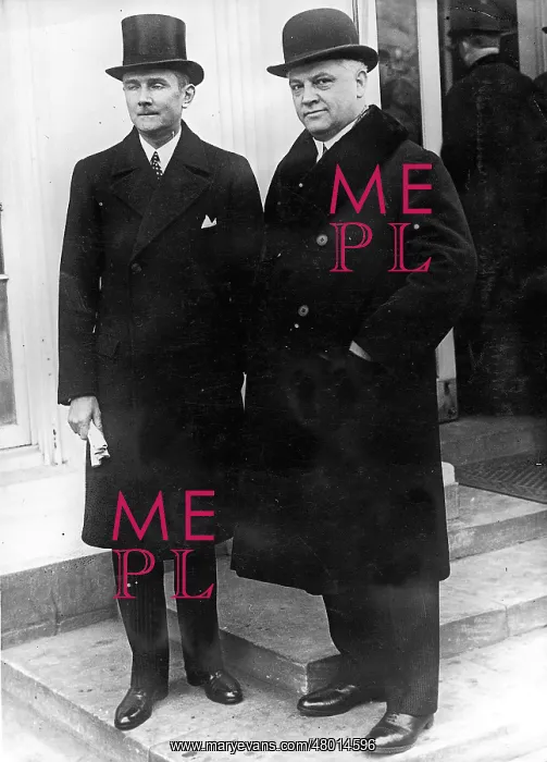 : Count Freiherr von Prittwitz und Gaffron (left) together wit : Count Freiherr von Prittwitz und Gaffron (left) together wit