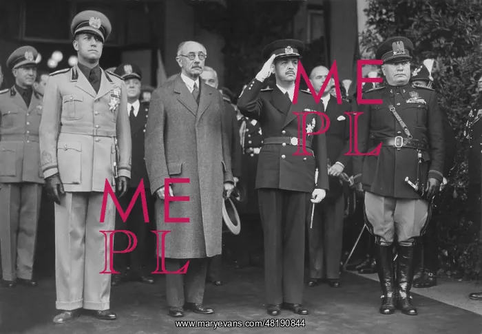 : Count Galeazzo Ciano and Benito Mussolini, 1939 : Count Galeazzo Ciano and Benito Mussolini, 1939