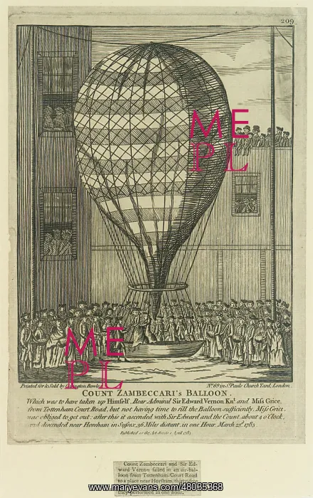 : Count Zambeccari's balloon : Count Zambeccari's balloon