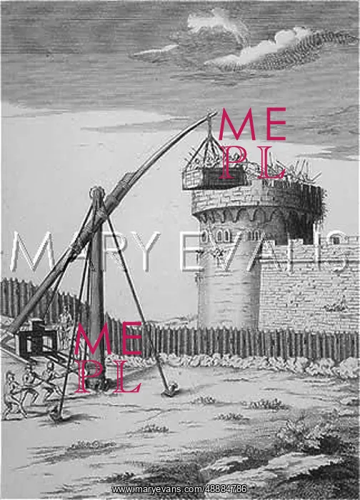  : Counterbalanced siege weapon in action