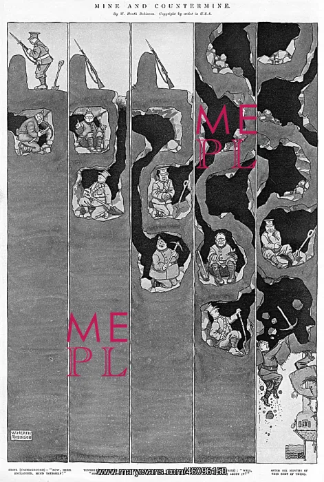 : Mine and Countermine by Heath Robinson : Mine and Countermine by Heath Robinson