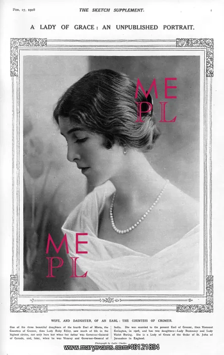 : Countess of Cromer : Countess of Cromer