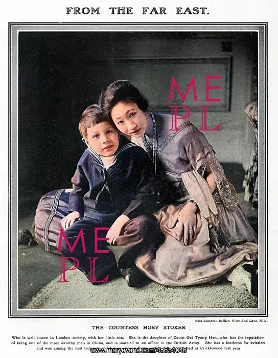 : Countess Hoey Stoker and son : Countess Hoey Stoker and son