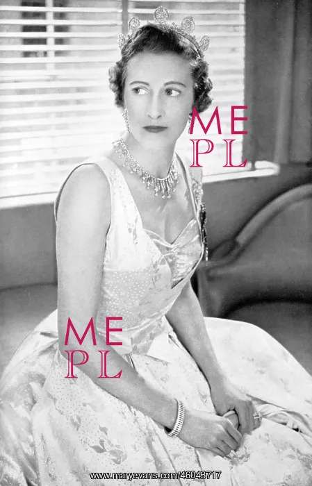 : Countess of Leicester in her Coronation outfit : Countess of Leicester in her Coronation outfit