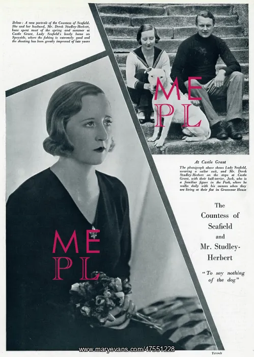 : Countess of Seafield by Madame Yevonde : Countess of Seafield by Madame Yevonde