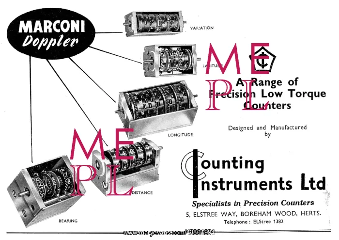 : Counting Instruments Torque Counters For Decca Doppler : Counting Instruments Torque Counters For Decca Doppler