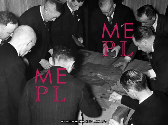 : Counting votes of the Reichstag election 1936 in Berlin- : Counting votes of the Reichstag election 1936 in Berlin-