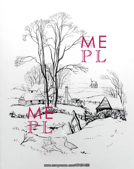 : Country Scene ??with windmill and pond : Country Scene ??with windmill and pond