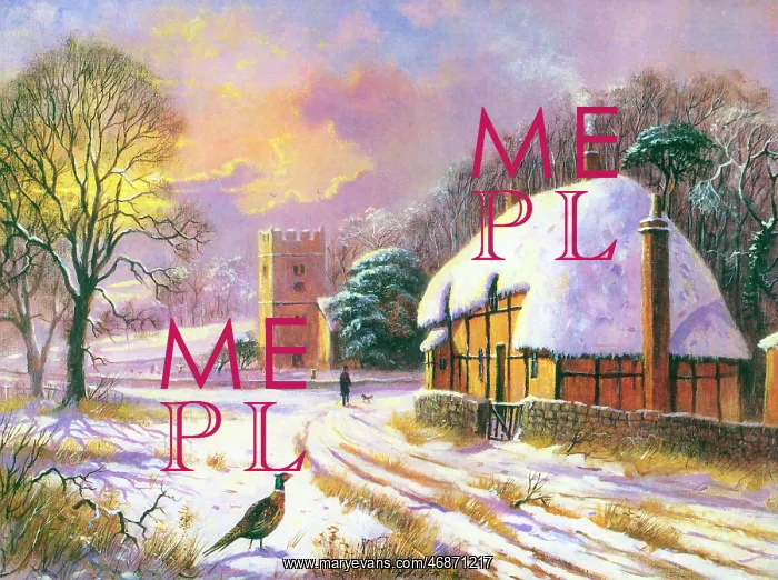 : Country snow scene : Country snow scene
