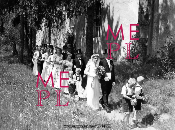 : Country wedding in Prussia, 1938 : Country wedding in Prussia, 1938