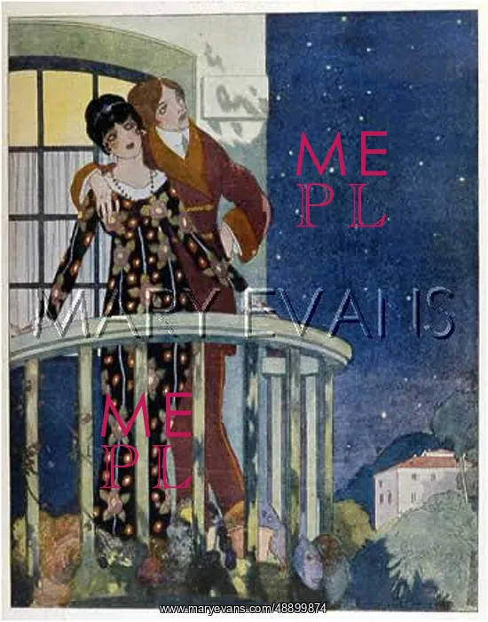 : COUPLE ON BALCONY / NIGHT : COUPLE ON BALCONY / NIGHT