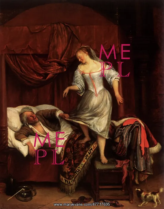  : Couple in a Bedroom, by Jan Steen