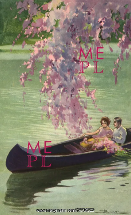 : Couple in Canoe : Couple in Canoe