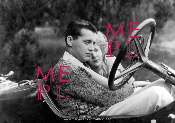 : Couple in a car, 1928 : Couple in a car, 1928