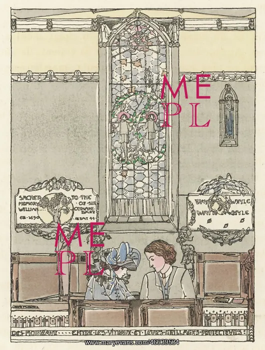 : COUPLE IN CHURCH / KIPLING : COUPLE IN CHURCH / KIPLING